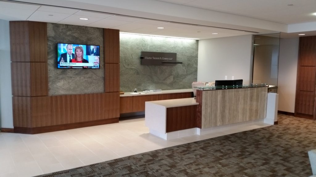 custom reception area design