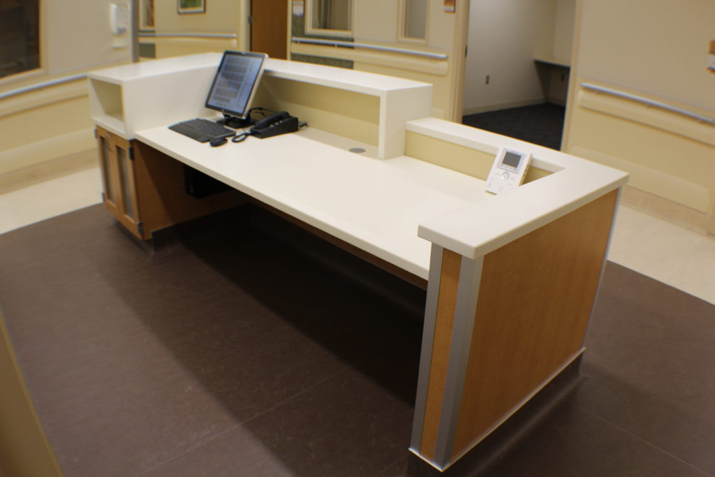 custom reception desk